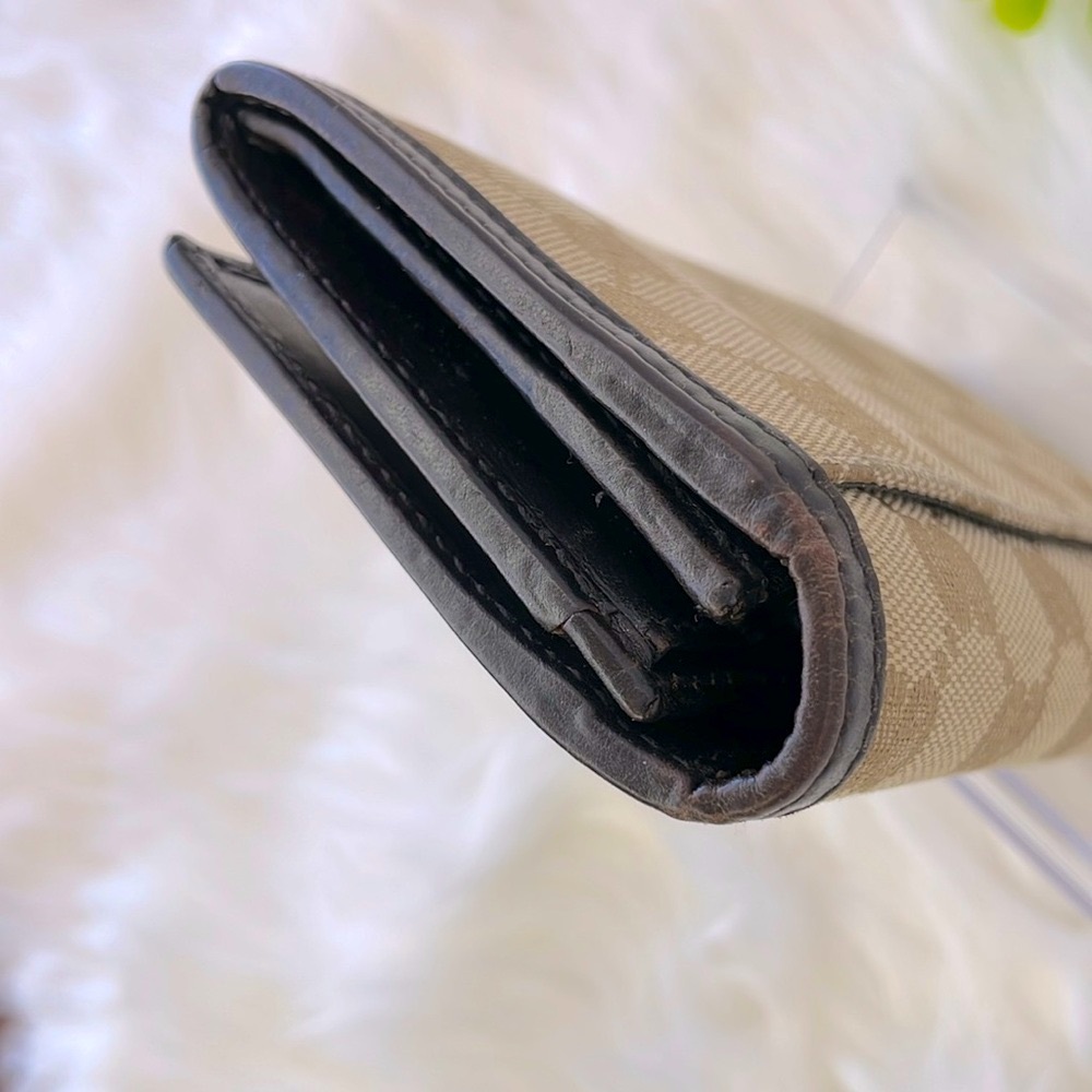 Gucci Monogram Canvas Long Fold Wallet - Picture 13 of 16